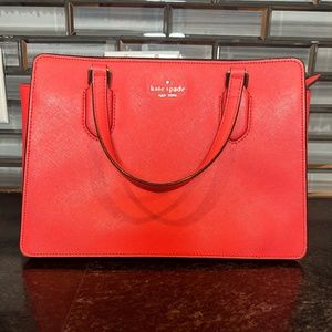 Kate Spade New York red berry medium satchel